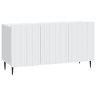 TV-kast 99x34,5x52 cm wit bewerkt hout