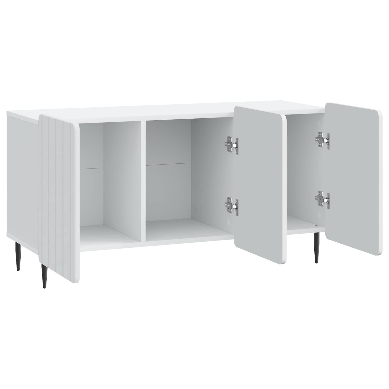 TV-kast Wit 99 x 34,5 x 52 cm Bewerkt hout
