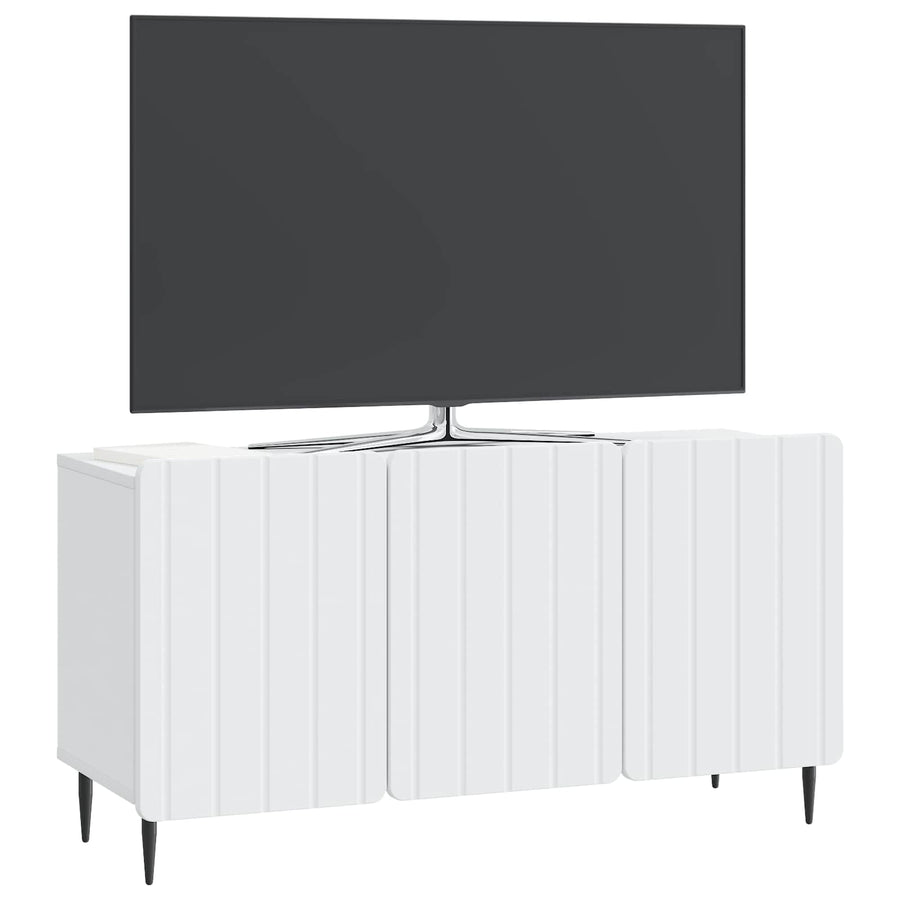 TV-kast Wit 99 x 34,5 x 52 cm Bewerkt hout
