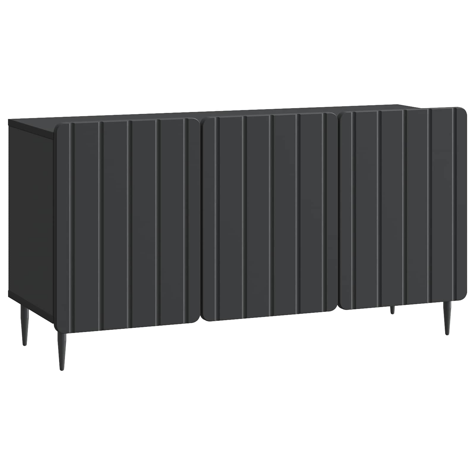 TV-kast Zwart 99 x 34,5 x 52 cm Bewerkt hout