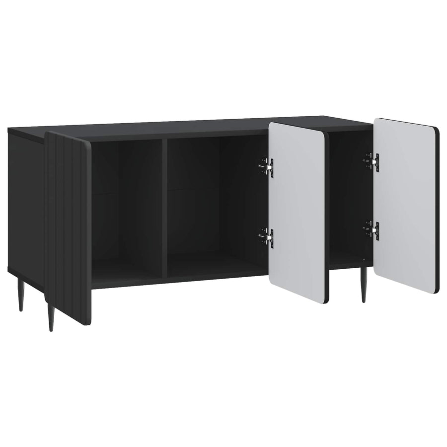 TV-kast Zwart 99 x 34,5 x 52 cm Bewerkt hout