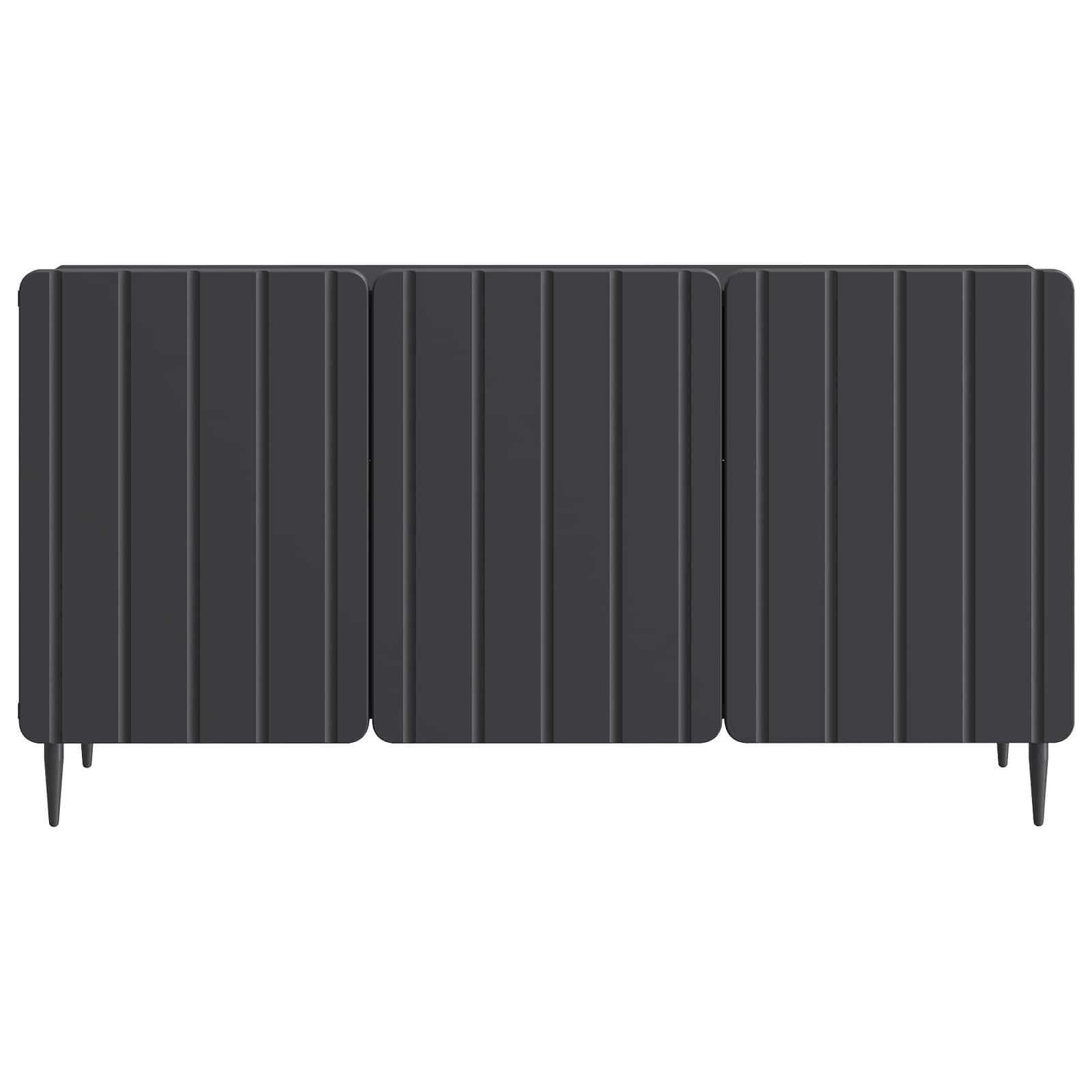 TV-kast Zwart 99 x 34,5 x 52 cm Bewerkt hout