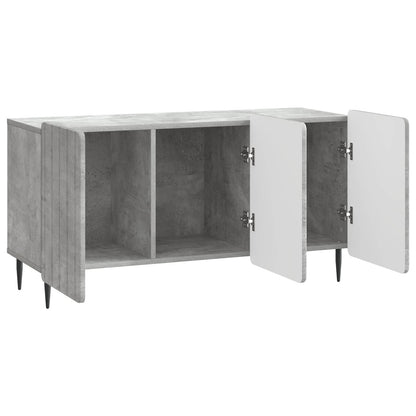 TV-kast Betongrijs 99 x 34,5 x 52 cm Bewerkt hout