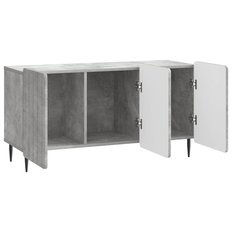 TV-kast Betongrijs 99 x 34,5 x 52 cm Bewerkt hout