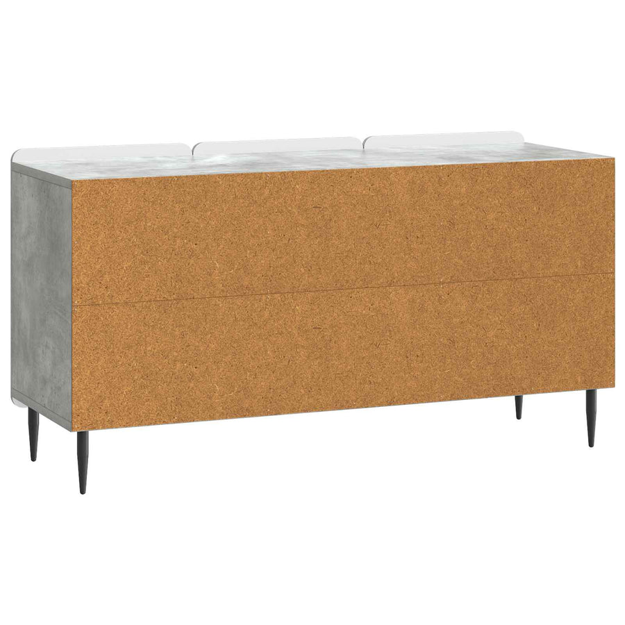 TV-kast Betongrijs 99 x 34,5 x 52 cm Bewerkt hout