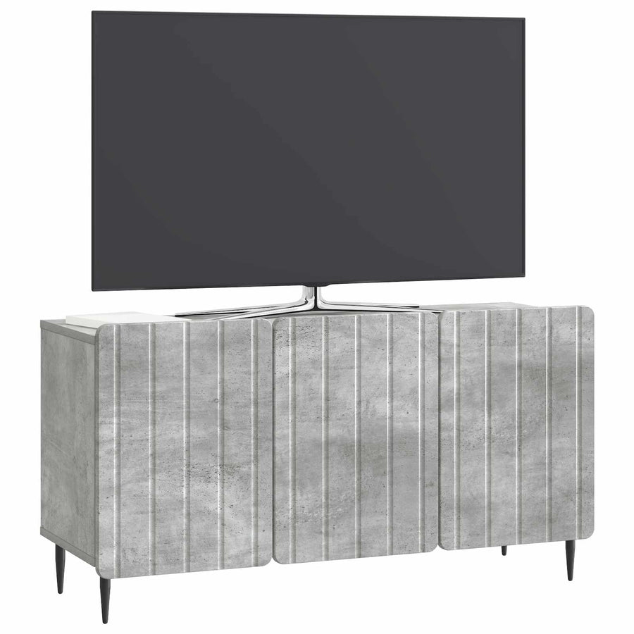 TV-kast Betongrijs 99 x 34,5 x 52 cm Bewerkt hout