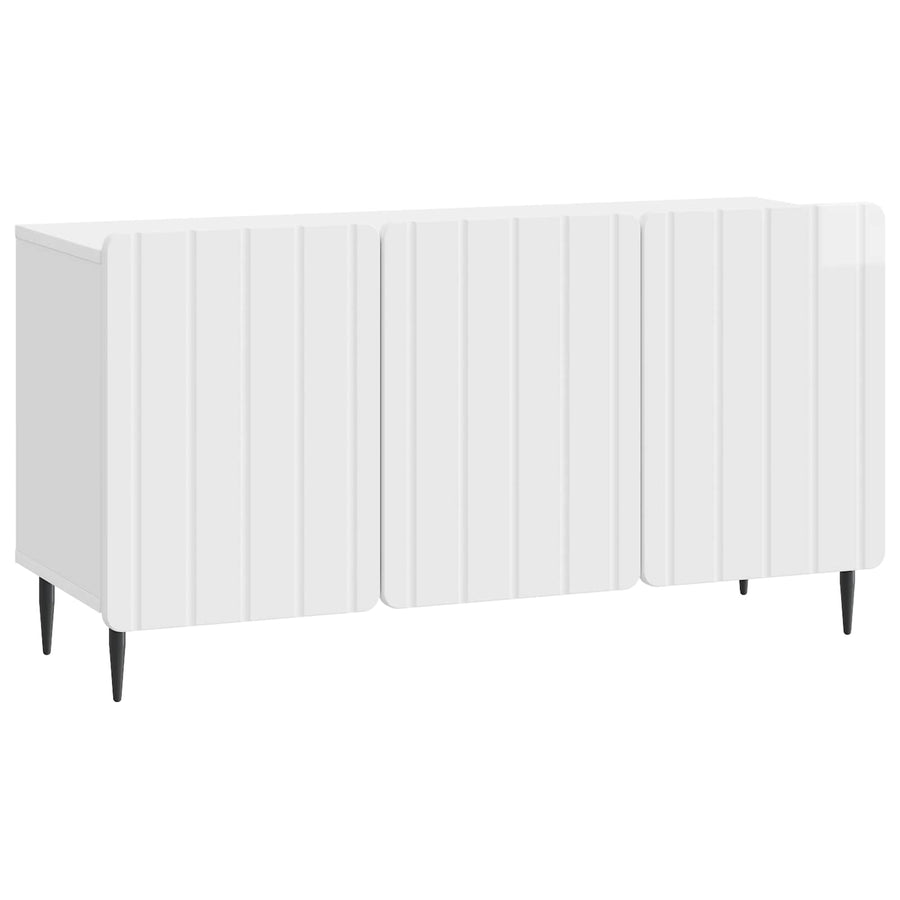 TV-kast Hoogglans Wit 99 x 34,5 x 52 cm Bewerkt hout