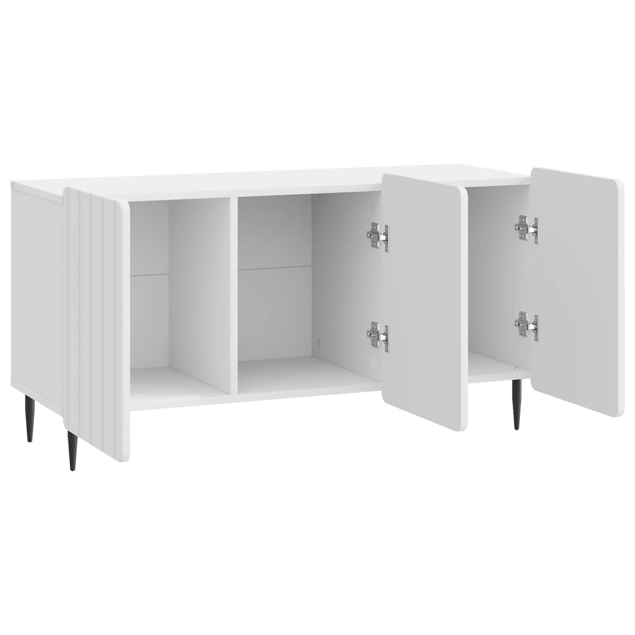 TV-kast Hoogglans Wit 99 x 34,5 x 52 cm Bewerkt hout