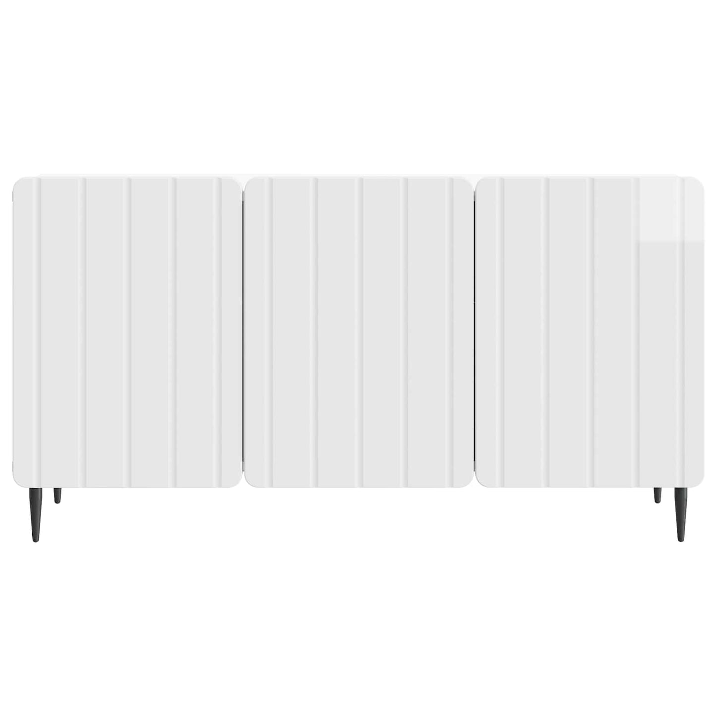 TV-kast Hoogglans Wit 99 x 34,5 x 52 cm Bewerkt hout
