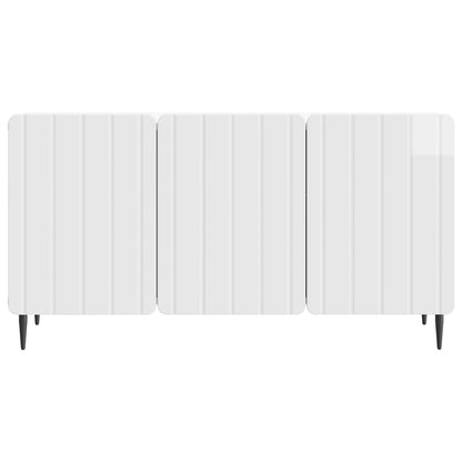 TV-kast Hoogglans Wit 99 x 34,5 x 52 cm Bewerkt hout