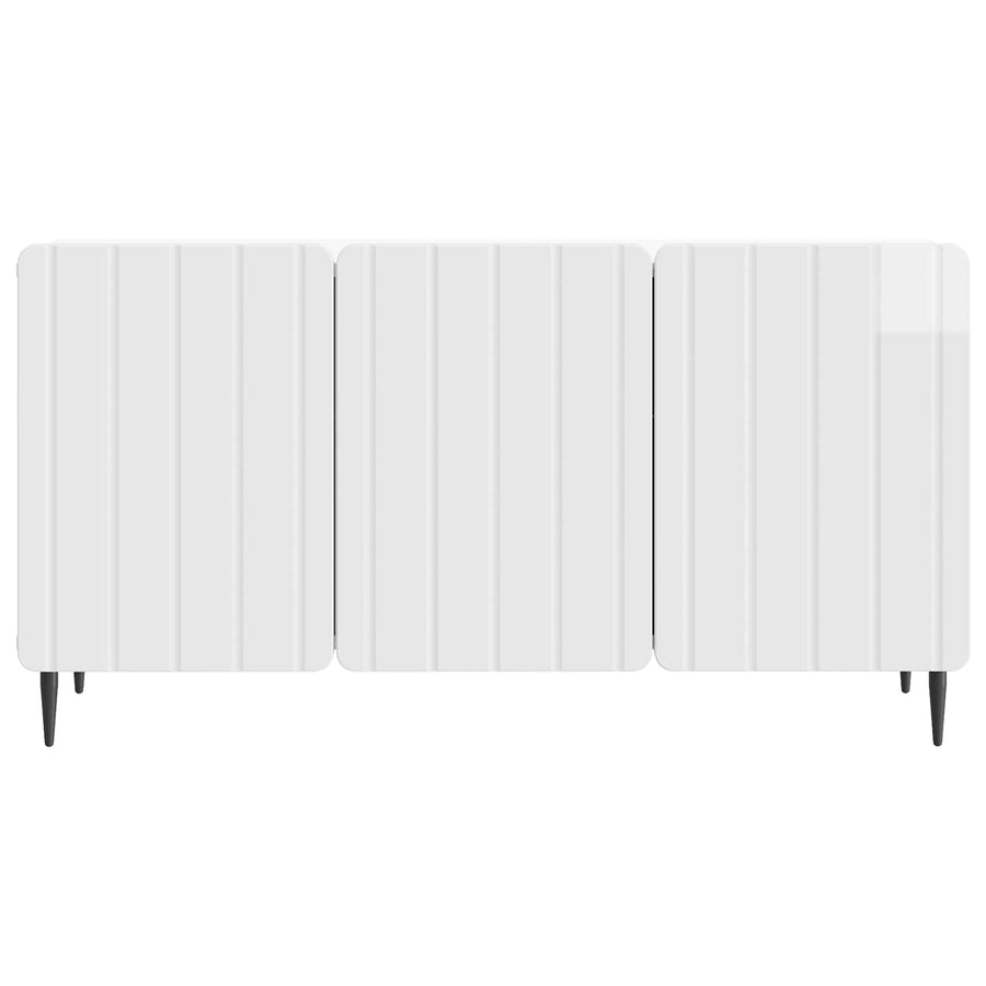 TV-kast Hoogglans Wit 99 x 34,5 x 52 cm Bewerkt hout