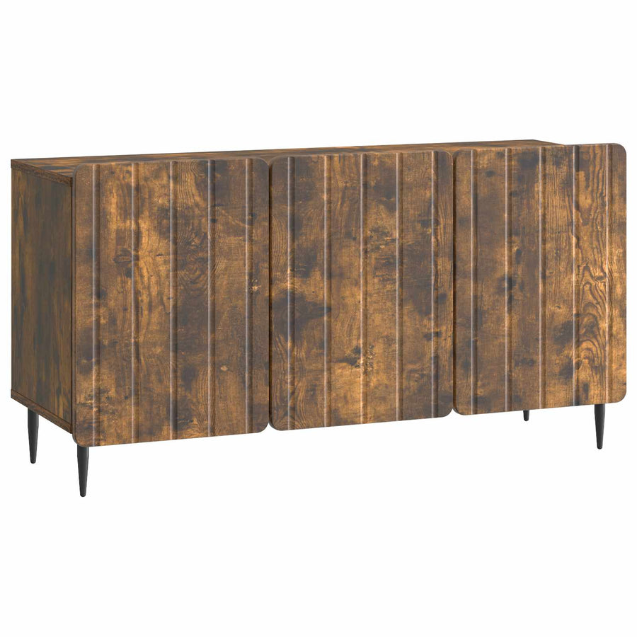 TV-kast Gerookt eiken 99 x 34,5 x 52 cm Bewerkt hout