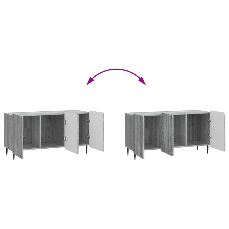 TV-kast Grijs sonoma 99 x 34,5 x 52 cm Bewerkt hout