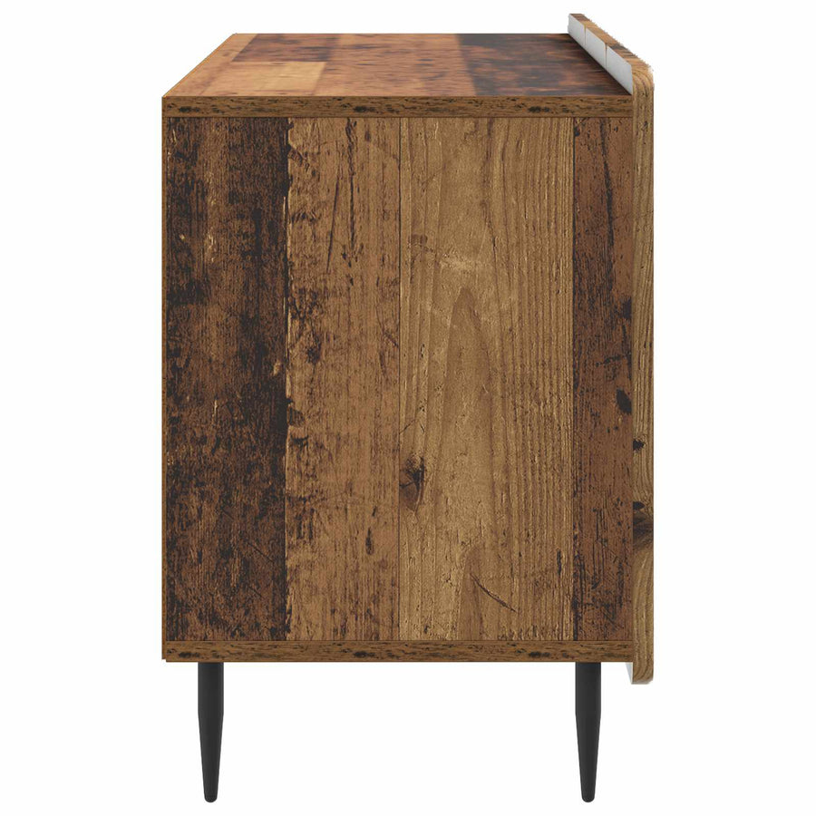 TV-kast Oud hout 99 x 34,5 x 52 cm Bewerkt hout