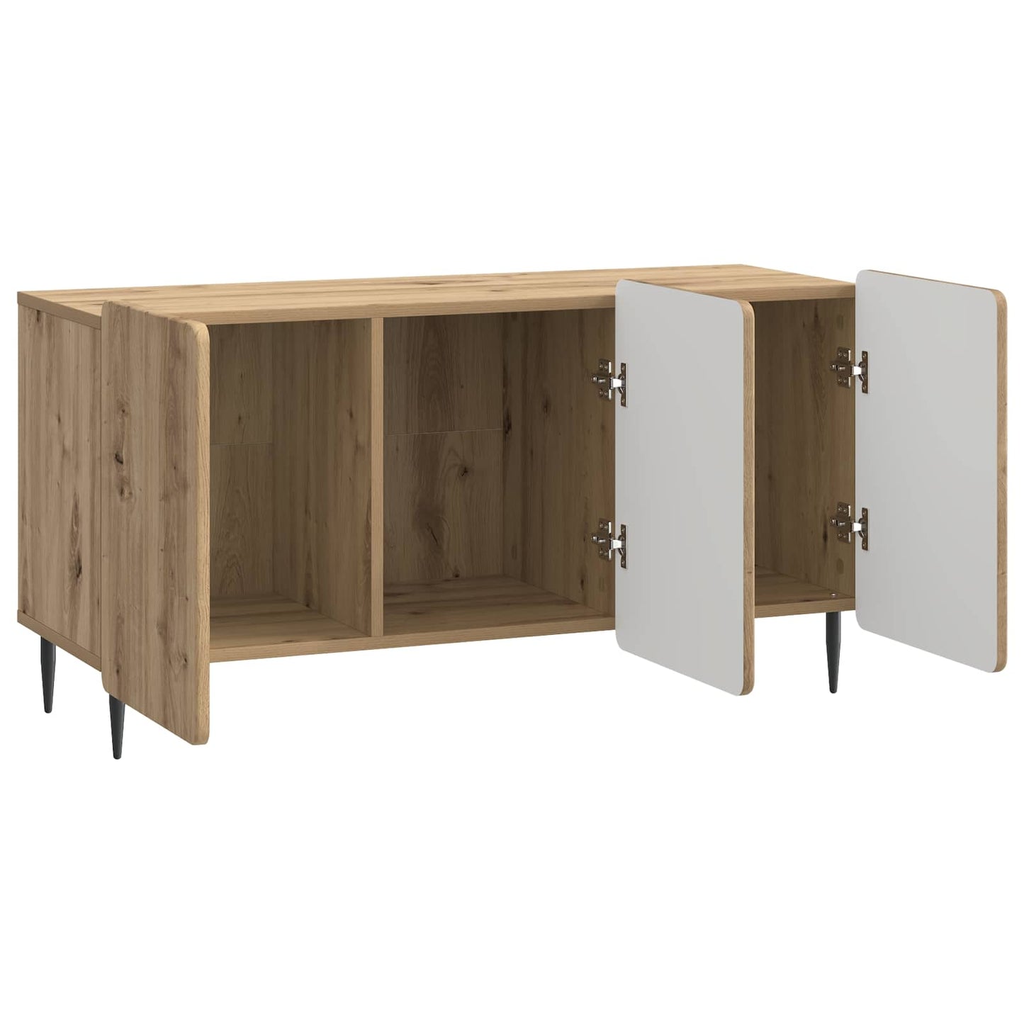 TV-kast Artisanaal eiken 99 x 34,5 x 52 cm Bewerkt hout