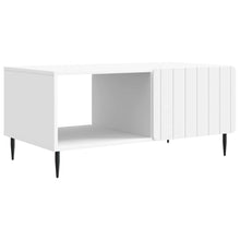 Salontafel Wit 90 x 50 x 40 cm Bewerkt hout