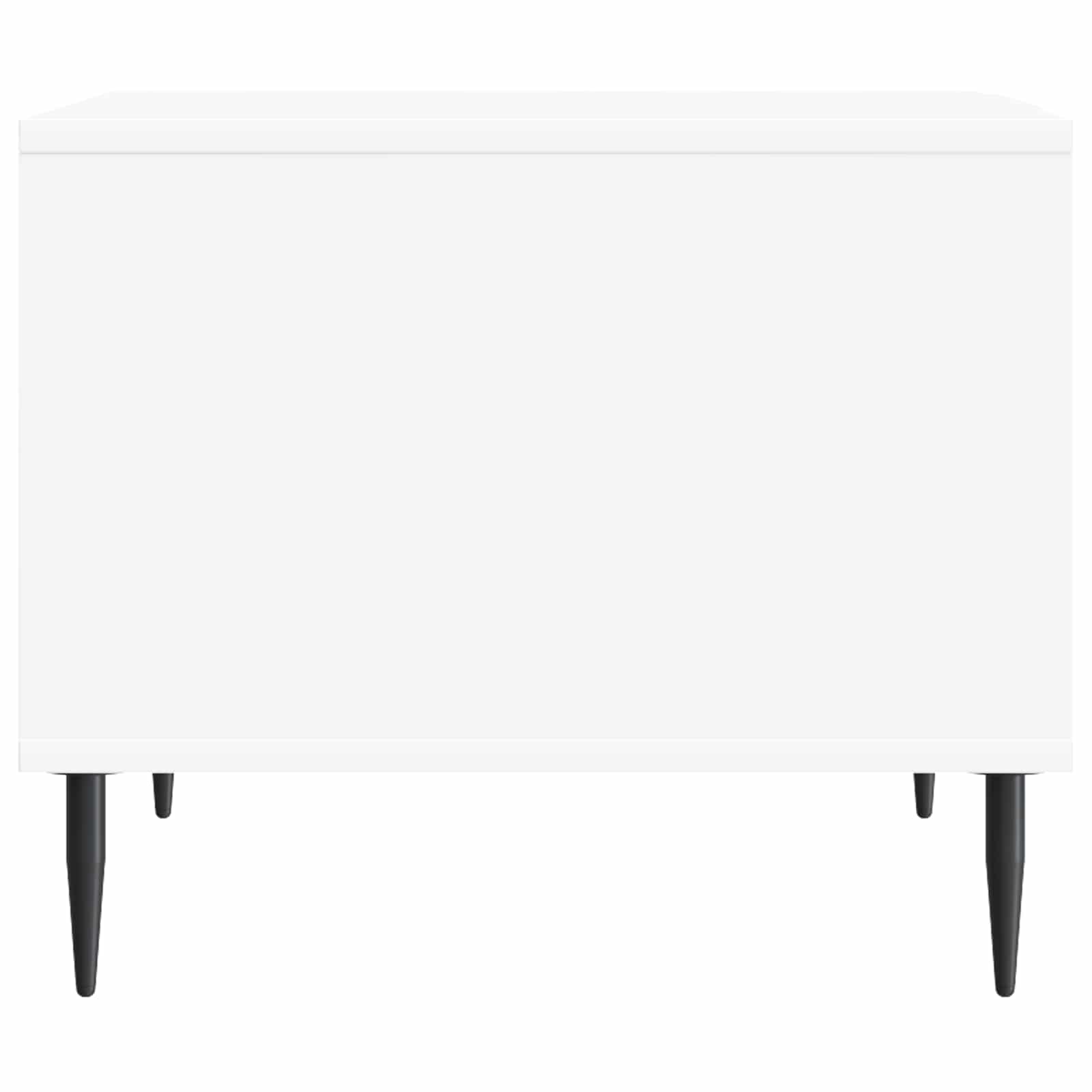 Salontafel Wit 90 x 50 x 40 cm Bewerkt hout