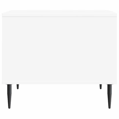 Salontafel Wit 90 x 50 x 40 cm Bewerkt hout