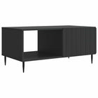 Coffee table Black 90 x 50 x 40 cm Engineered wood