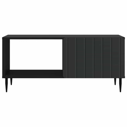 Salontafel Zwart 90 x 50 x 40 cm Bewerkt hout
