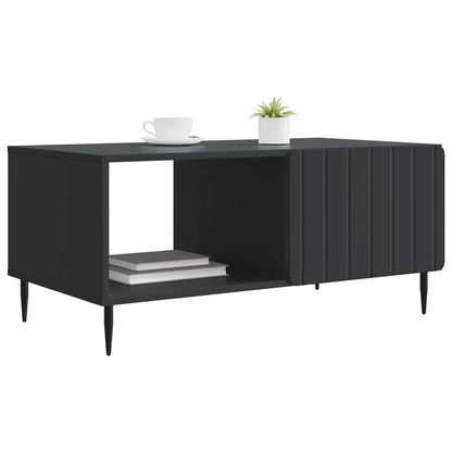 Salontafel Zwart 90 x 50 x 40 cm Bewerkt hout