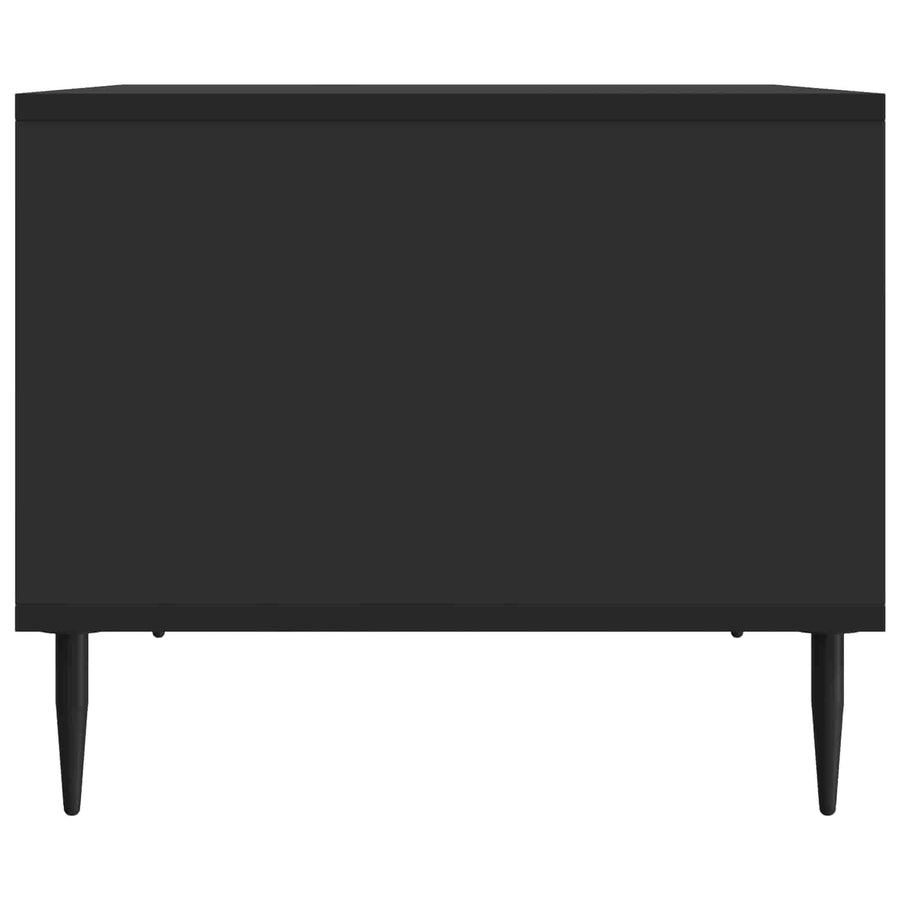 Salontafel Zwart 90 x 50 x 40 cm Bewerkt hout