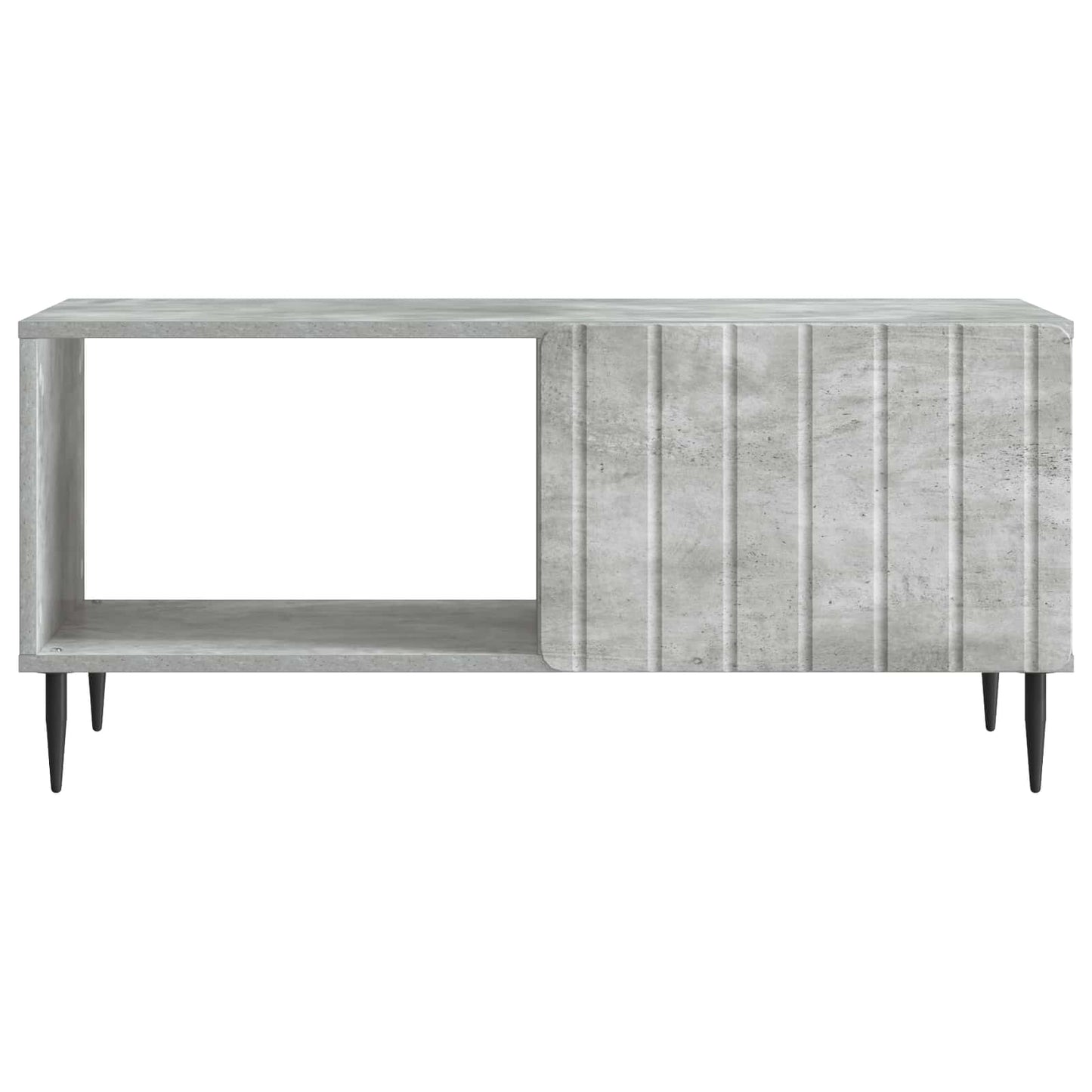 Salontafel Betongrijs 90 x 50 x 40 cm Bewerkt hout