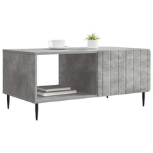 Salontafel Betongrijs 90 x 50 x 40 cm Bewerkt hout