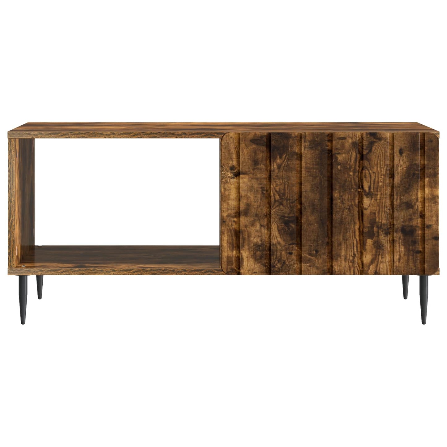 Salontafel Gerookt eiken 90 x 50 x 40 cm Bewerkt hout