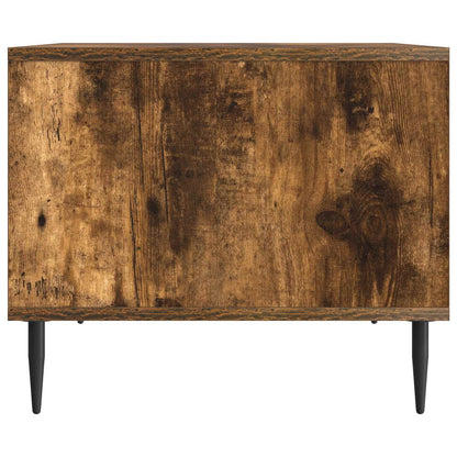 Salontafel Gerookt eiken 90 x 50 x 40 cm Bewerkt hout