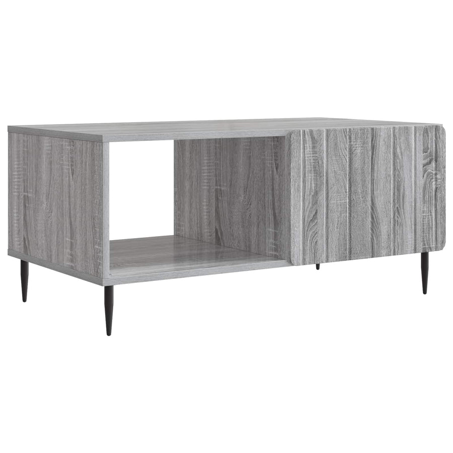 Salontafel Grijs Sonoma 90 x 50 x 40 cm Bewerkt hout