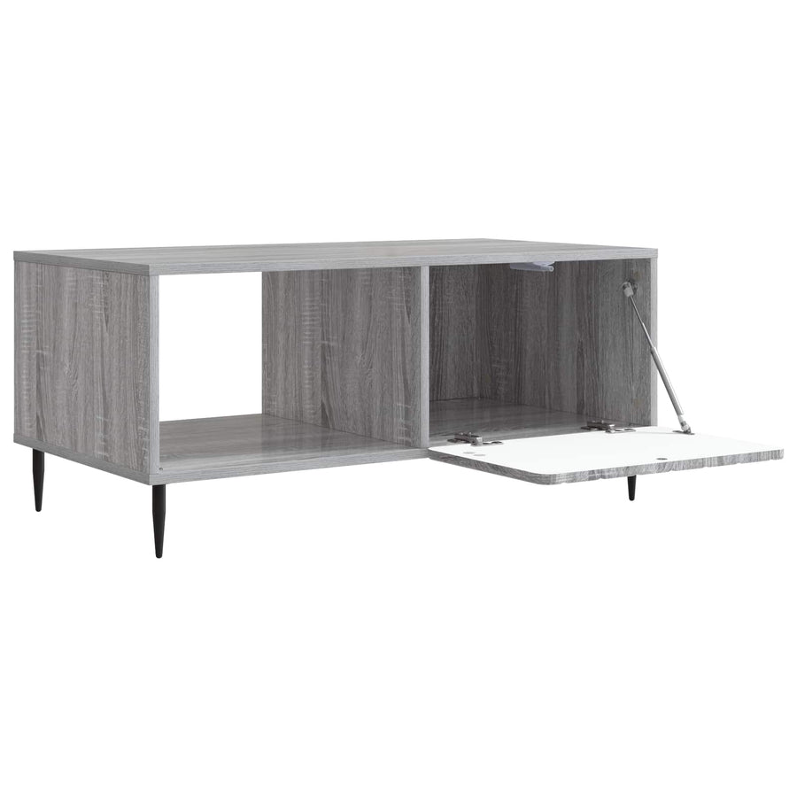 Salontafel Grijs Sonoma 90 x 50 x 40 cm Bewerkt hout