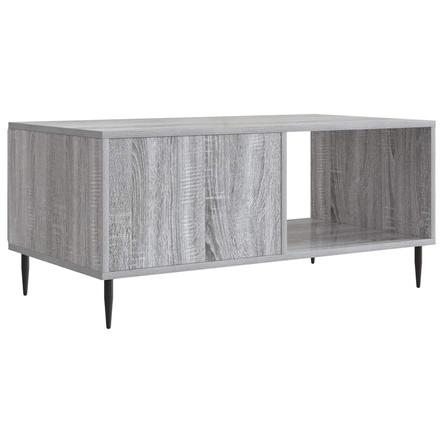 Salontafel Grijs Sonoma 90 x 50 x 40 cm Bewerkt hout