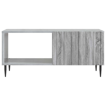 Salontafel Grijs Sonoma 90 x 50 x 40 cm Bewerkt hout