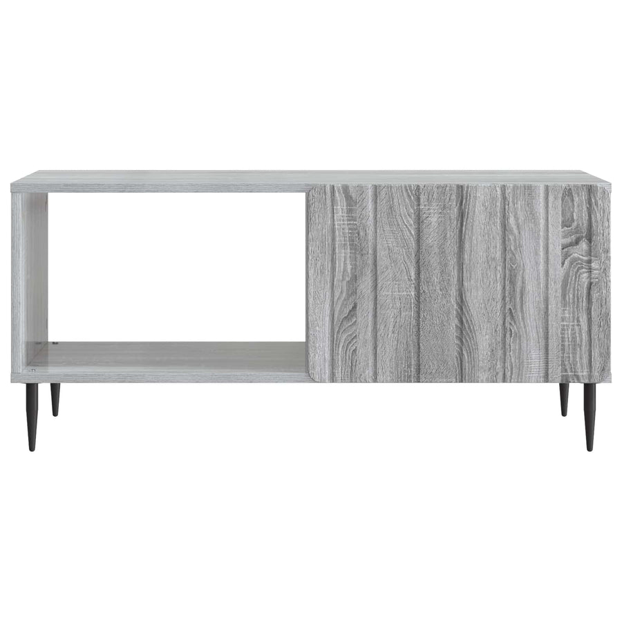 Salontafel Grijs Sonoma 90 x 50 x 40 cm Bewerkt hout