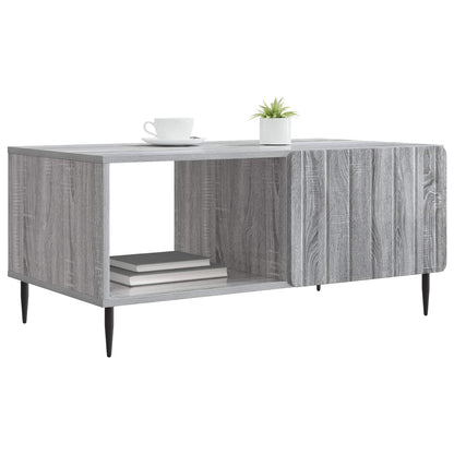 Salontafel Grijs Sonoma 90 x 50 x 40 cm Bewerkt hout