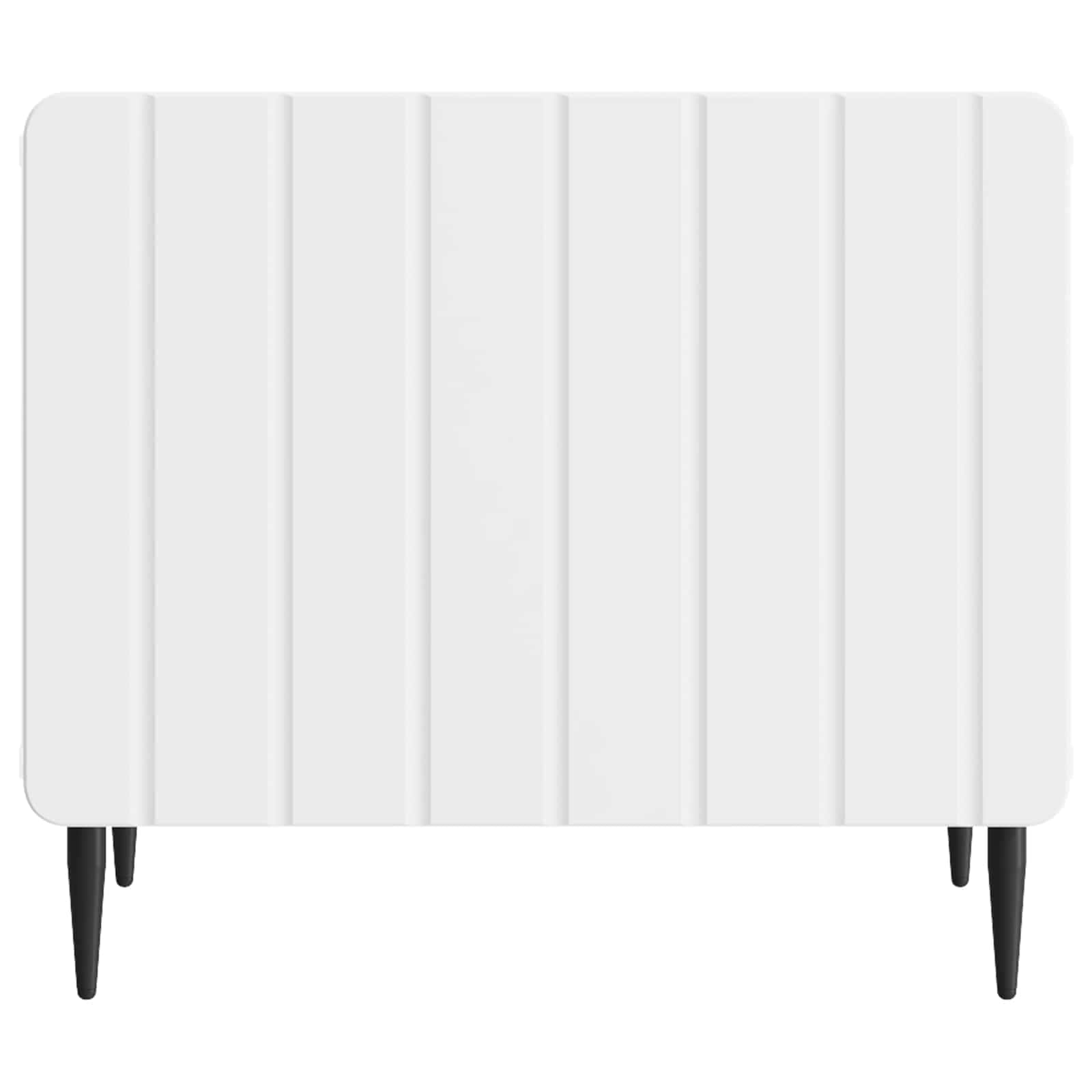 Salontafel met lade Wit 49 x 50 x 42 cm Bewerkt hout
