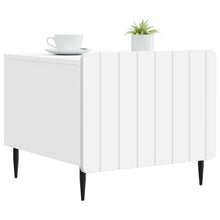 Salontafel met lade Wit 49 x 50 x 42 cm Bewerkt hout