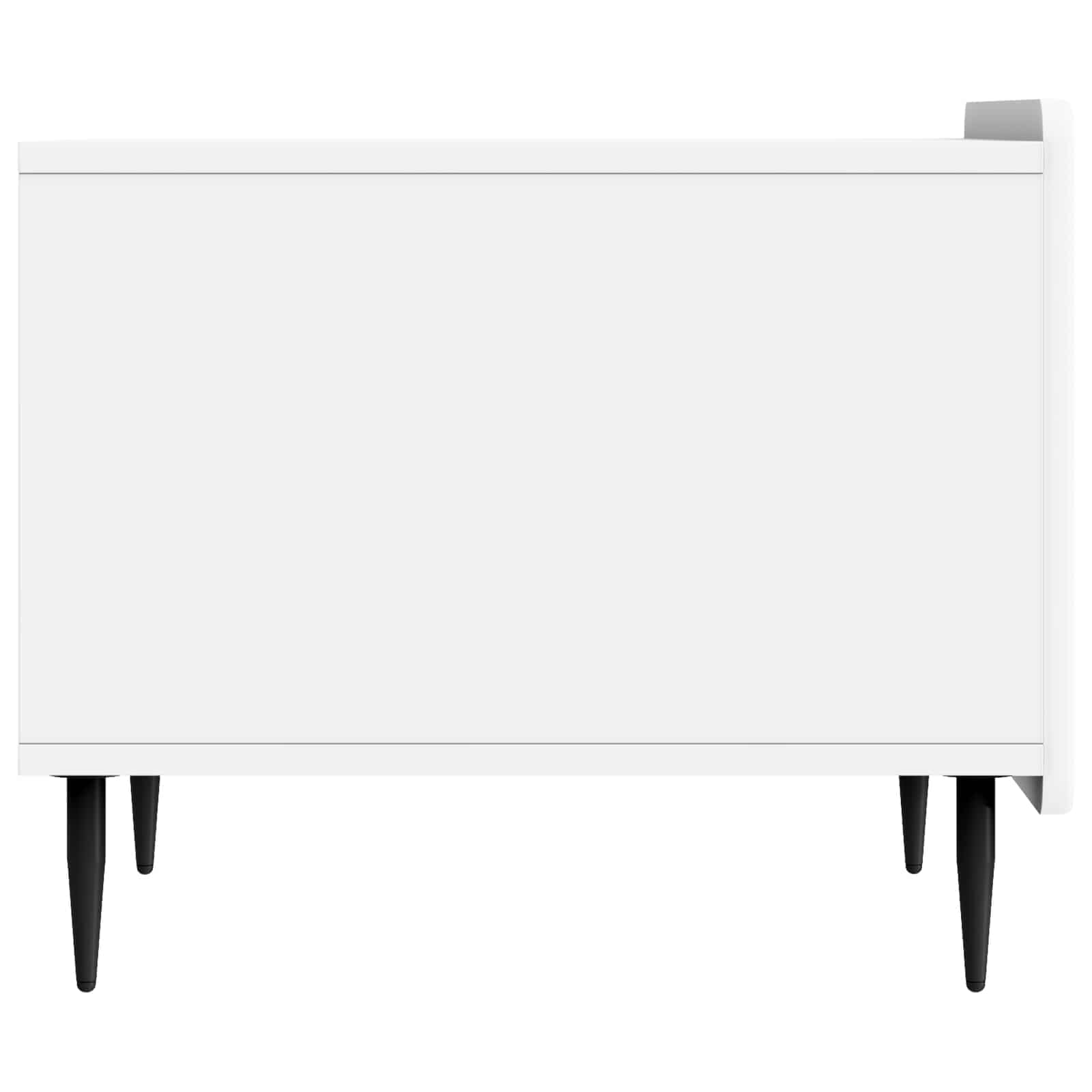 Salontafel met lade Wit 49 x 50 x 42 cm Bewerkt hout