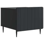 Salontafel met lade 49x50x42 cm zwart bewerkt hout