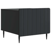 Salontafel met lade 49x50x42 cm zwart bewerkt hout