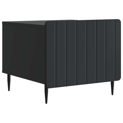 Salontafel met lade Zwart 49 x 50 x 42 cm Bewerkt hout
