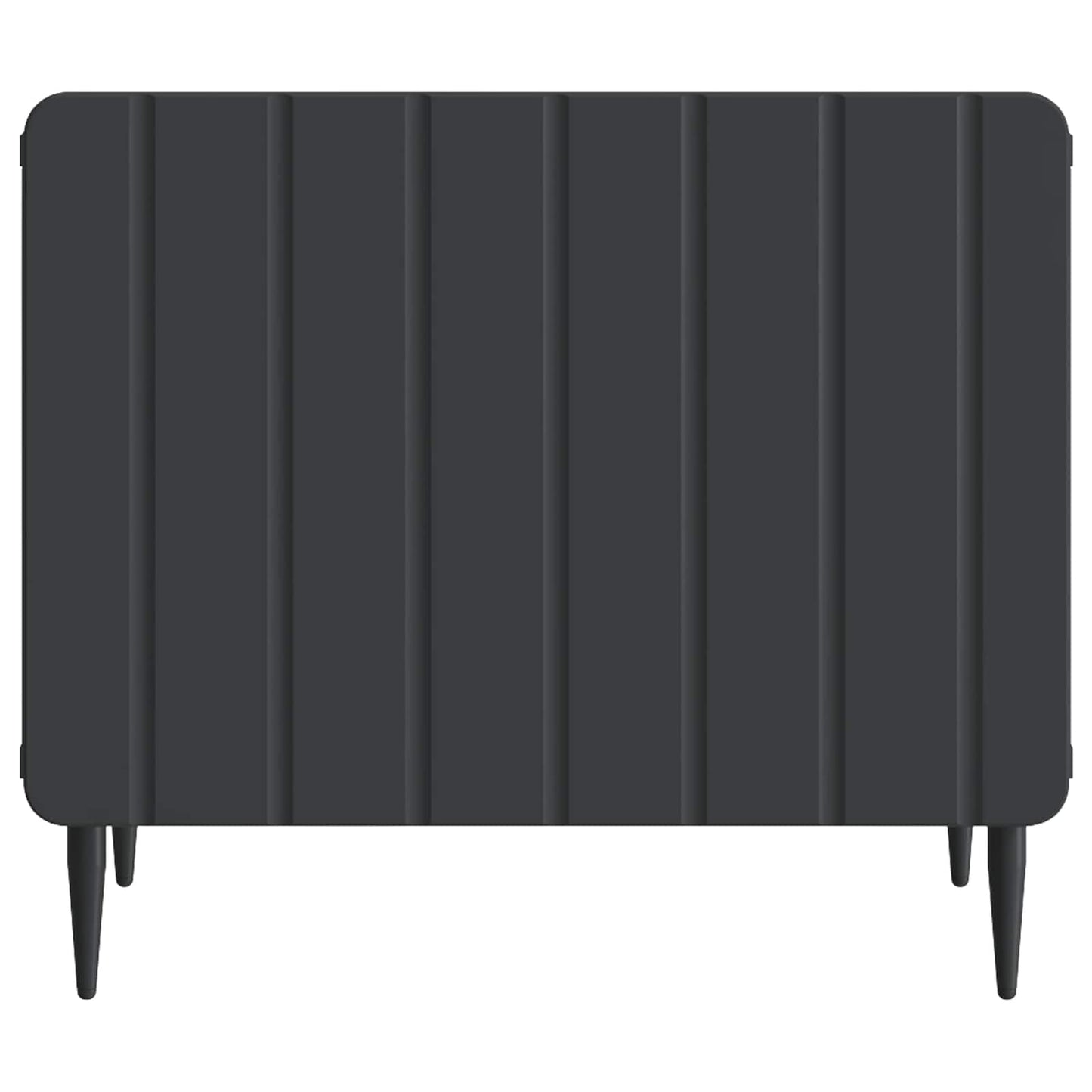 Salontafel met lade Zwart 49 x 50 x 42 cm Bewerkt hout