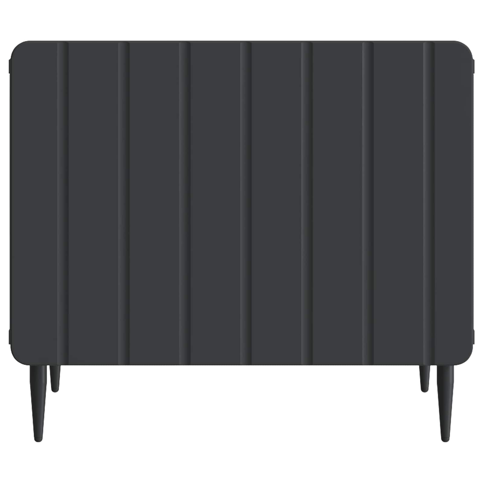 Salontafel met lade Zwart 49 x 50 x 42 cm Bewerkt hout