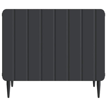 Salontafel met lade Zwart 49 x 50 x 42 cm Bewerkt hout