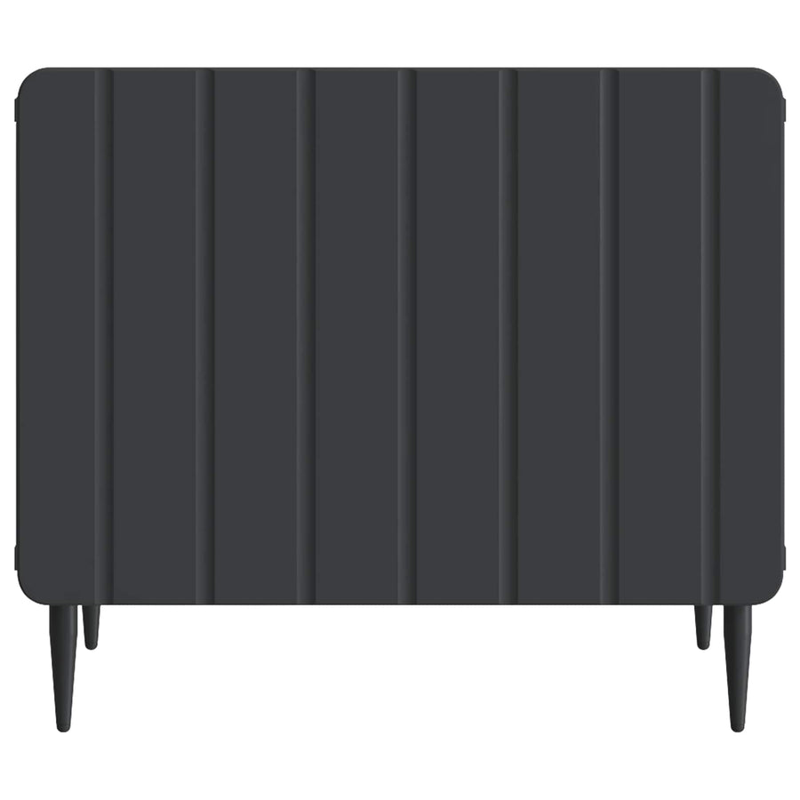 Salontafel met lade Zwart 49 x 50 x 42 cm Bewerkt hout