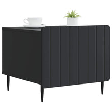 Salontafel met lade Zwart 49 x 50 x 42 cm Bewerkt hout