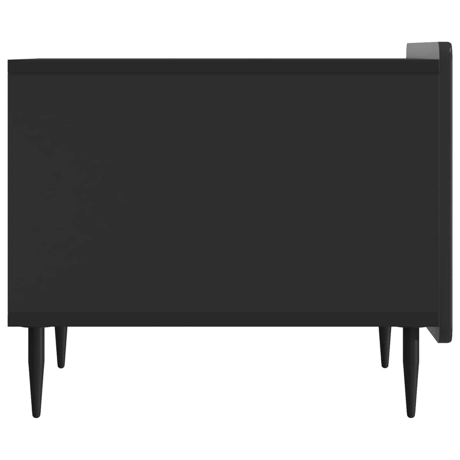 Salontafel met lade Zwart 49 x 50 x 42 cm Bewerkt hout