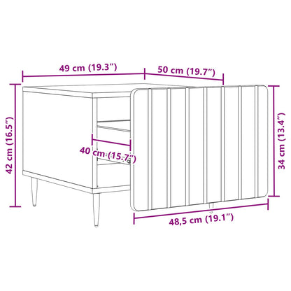 Salontafel met lade Sonoma Eiken 49 x 50 x 42 cm Bewerkt hout
