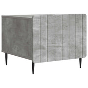 Salontafel betongrijs 49x50x42 cm bewerkt hout